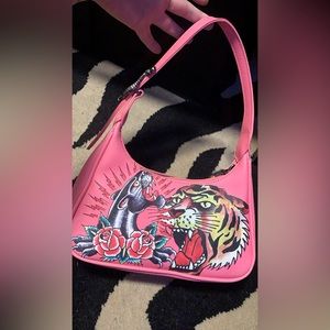 NWOT Ed hardy pink purse